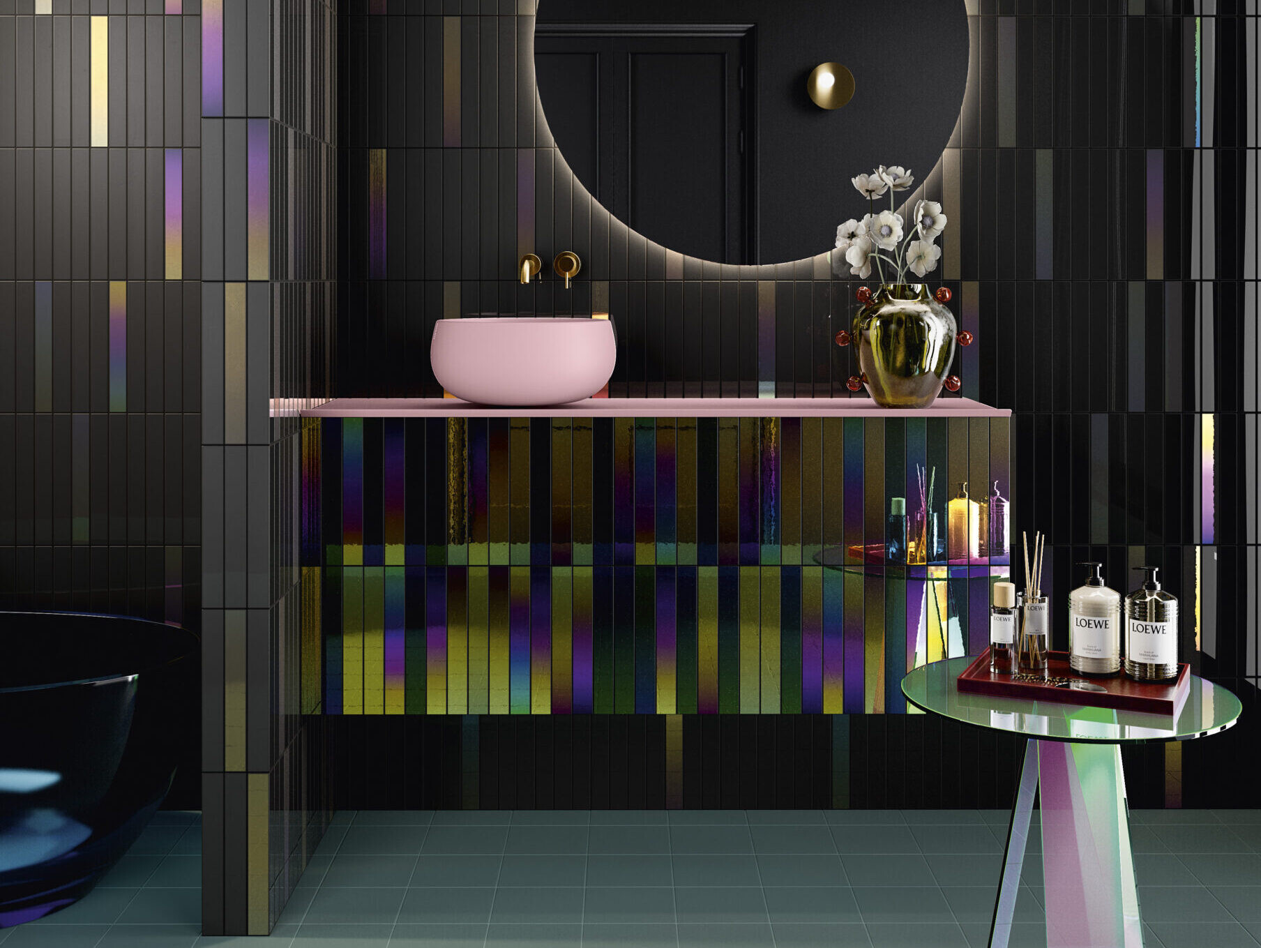 Quintessenza Ceramiche Colors bagno iridescente scaled