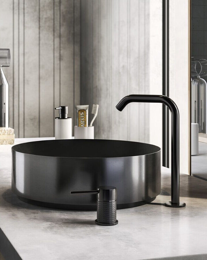 Gessi black metal brushed PVD 2