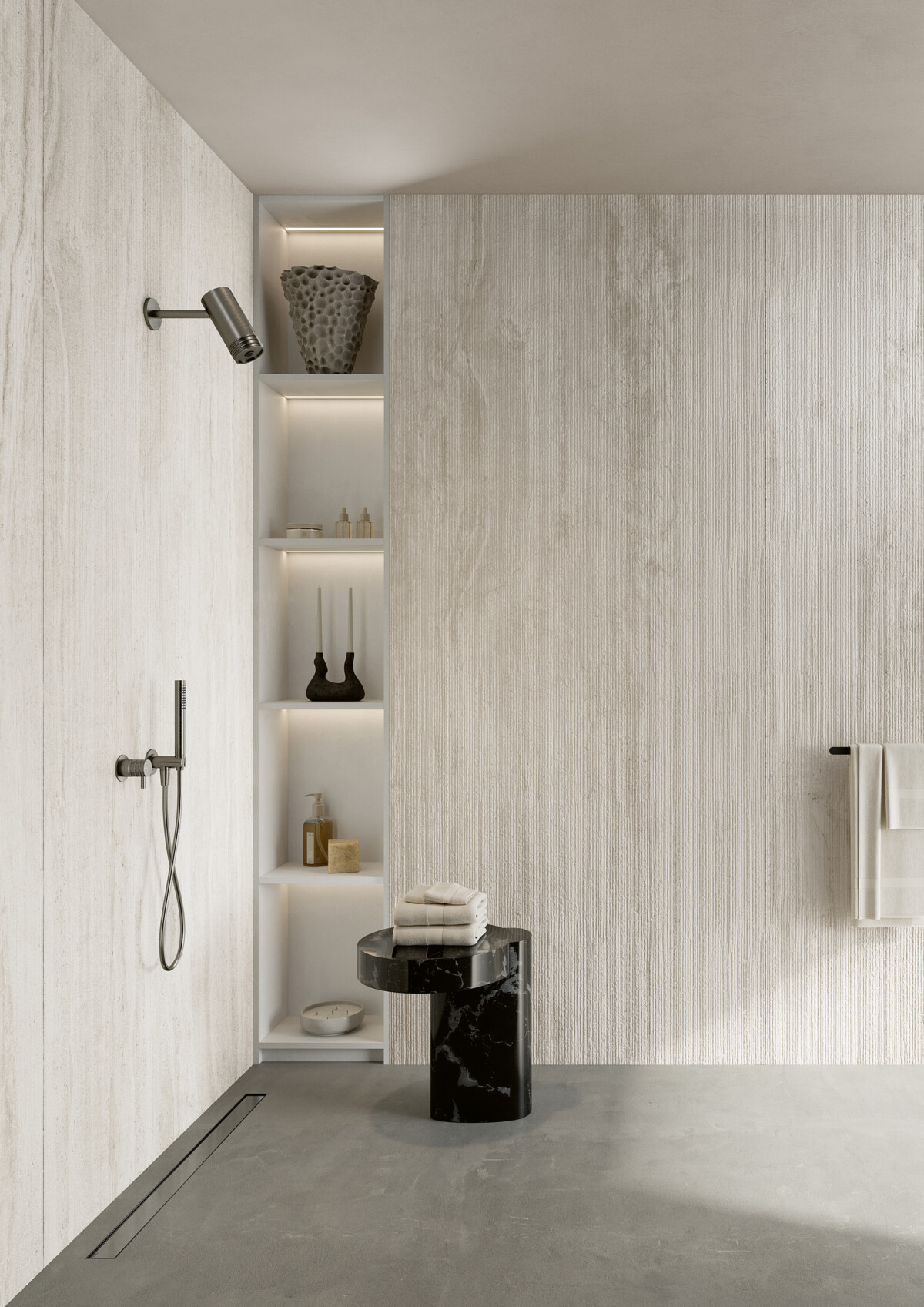 Ceramiche Coem WID Egres280 Millerighe Reverso2 White 120x280