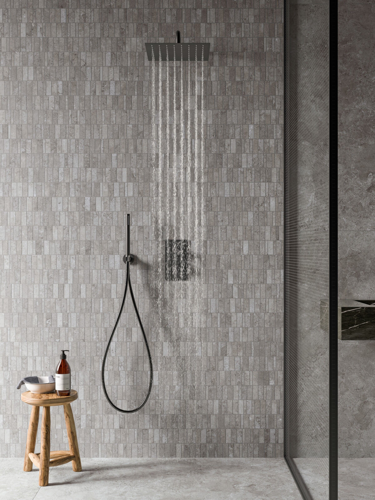 Pedra Azul Grey 30x30 Mosaico Mix